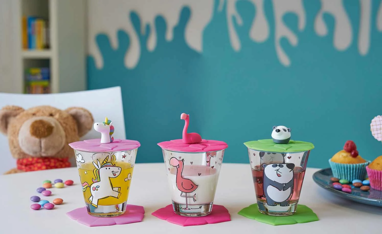 LEONARDO Kinder Trink - Set 9-tlg. Flamingo /Einhorn / Panda Bambini | Flamingo / Einhorn / Panda 3 LEONARDO Kinder Trink - Set 9-tlg. Flamingo /Einhorn / Panda Bambini | Flamingo / Einhorn / Panda – Bild 3