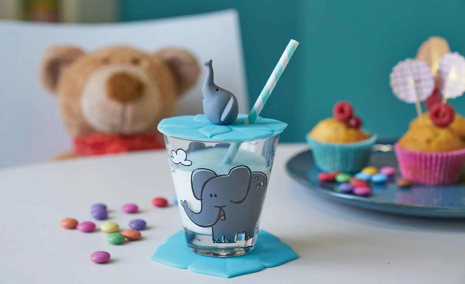 LEONARDO Kinder Trink - Set 9-tlg. Löwe / Krokodil / Elefant Bambini 2 LEONARDO Kinder Trink - Set 9-tlg. Löwe / Krokodil / Elefant Bambini – Bild 2