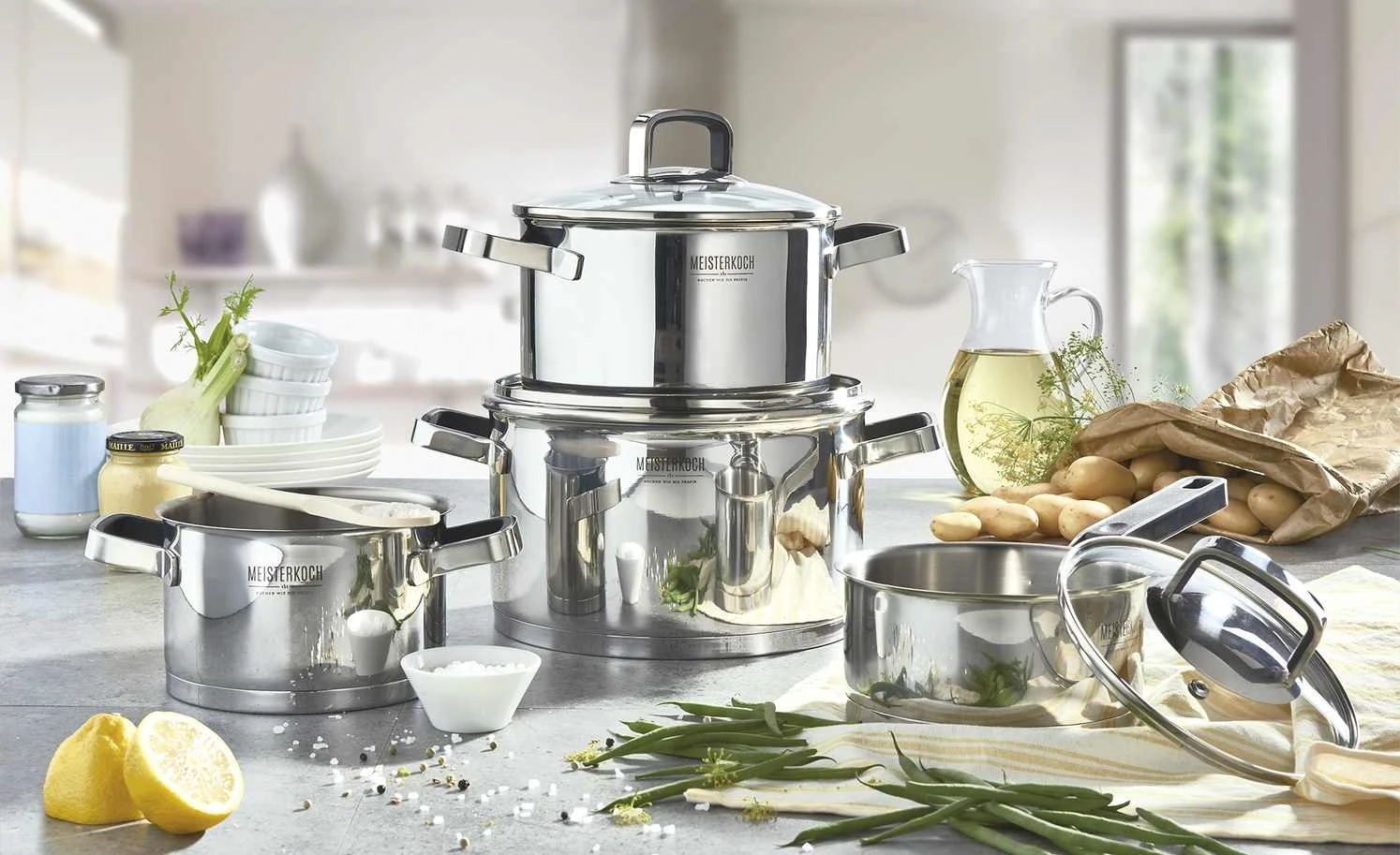 Meisterkoch Topfset, 4-teilig RADIUS 3 Meisterkoch Topfset, 4-teilig RADIUS – Bild 3