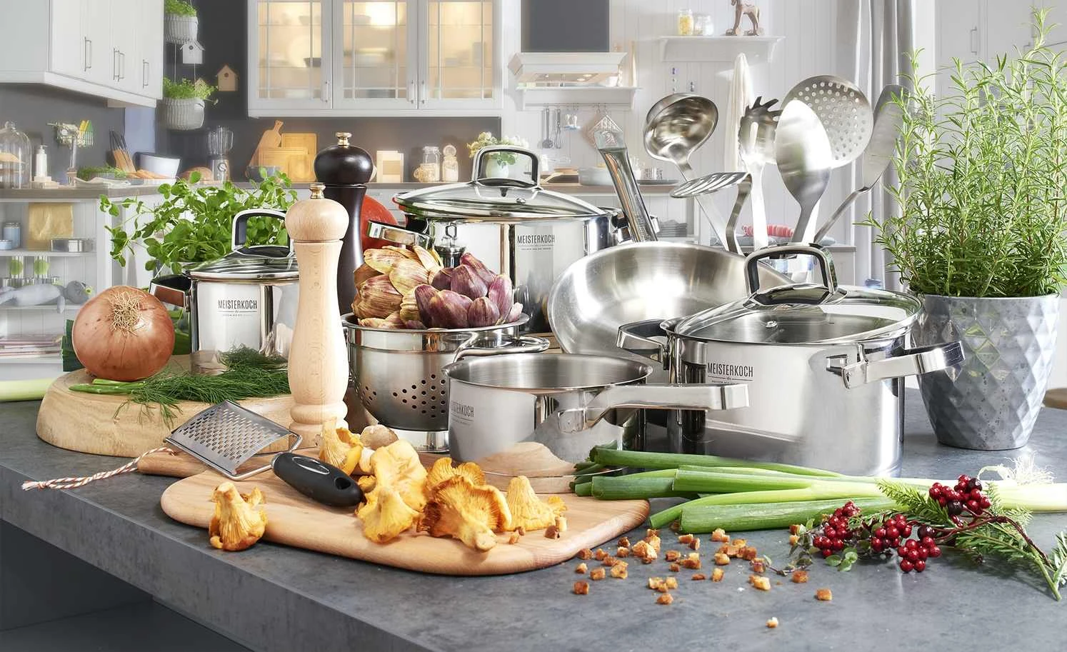 Meisterkoch Topfset, 4-teilig RADIUS 1 Meisterkoch Topfset, 4-teilig RADIUS