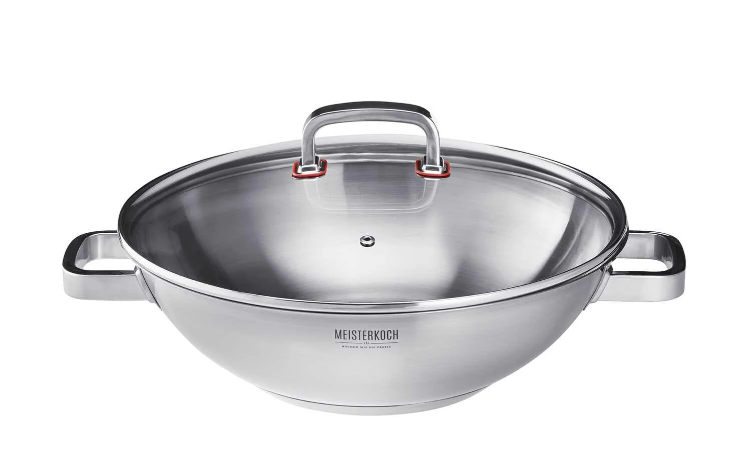Meisterkoch Edelstahl-Wok mit Deckel FOCUS 4 Meisterkoch Edelstahl-Wok mit Deckel FOCUS – Bild 4