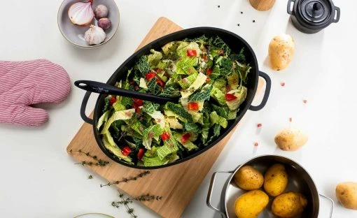 KHG Aromabräter Aluguss 38 cm -Töpfe & Pfannen & Zubehör || Gläser & Karaffen Verkäufe 12531281 12 202203091239