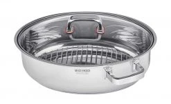 Meisterkoch Bräter mit Glasdeckel, 3-teilig FOCUS -Töpfe & Pfannen & Zubehör || Gläser & Karaffen Verkäufe 12531299 10 202010290741