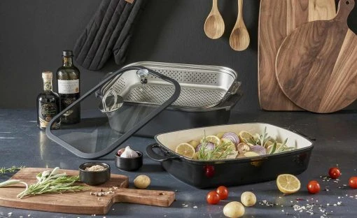 Meisterkoch Gusseiserner-Bräter rechteckig OPUS -Töpfe & Pfannen & Zubehör || Gläser & Karaffen Verkäufe 12531839 6 202110261257